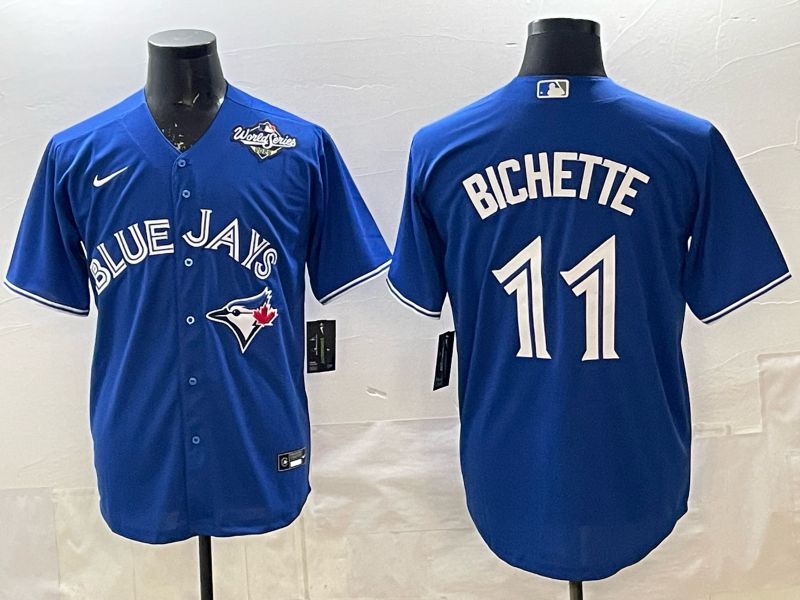 Men 2025 Nike Toronto Blue Jays #11 Bichette Blue Game MLB Jersey 011->toronto blue jays->MLB Jersey